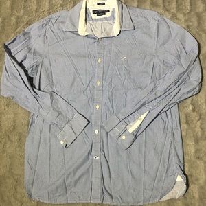 American Eagle mens button down slim fit shirt